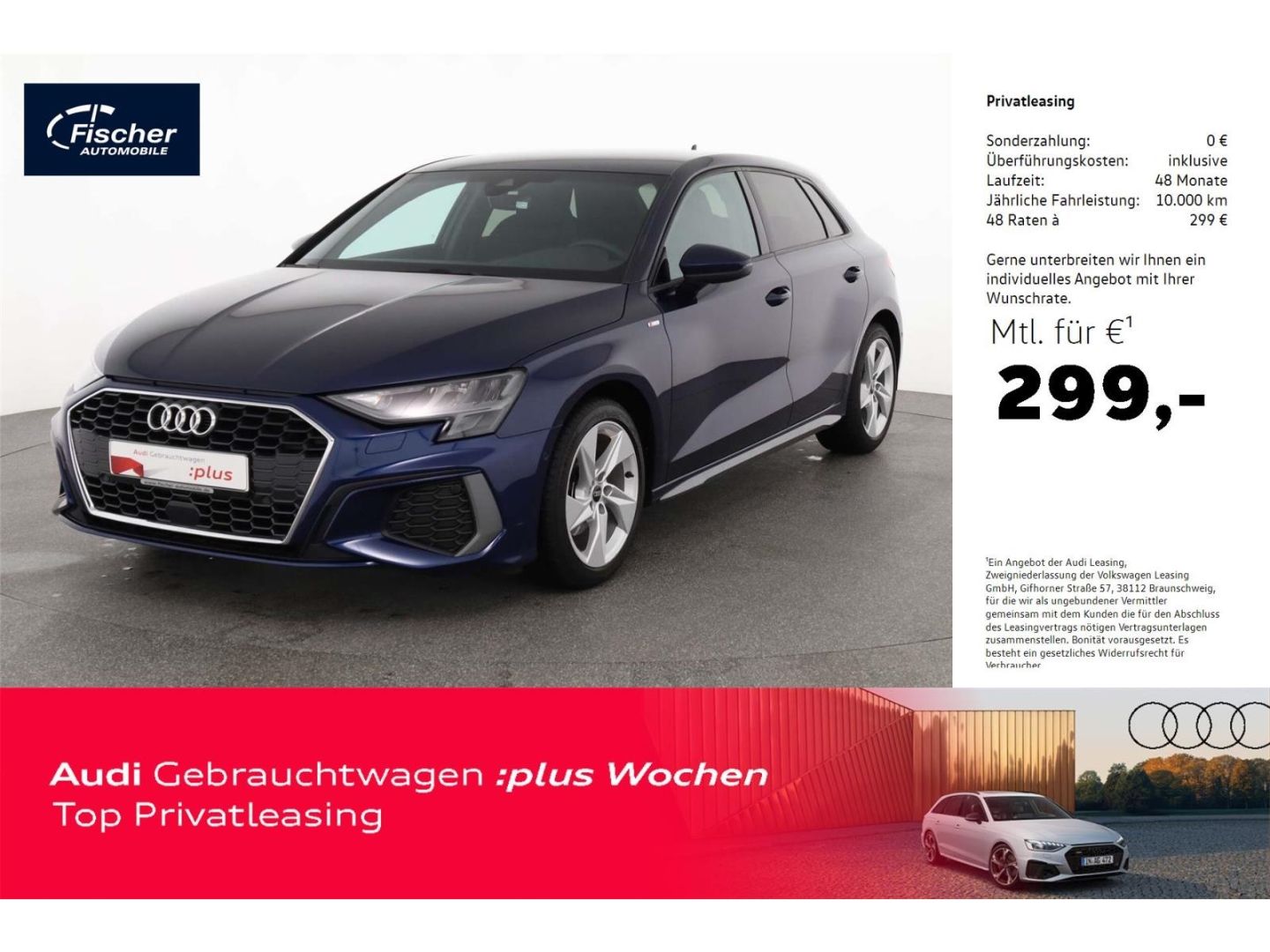 Audi A3 Sportback 30 TDI S line S-Tronic SH/GRA/PDC+