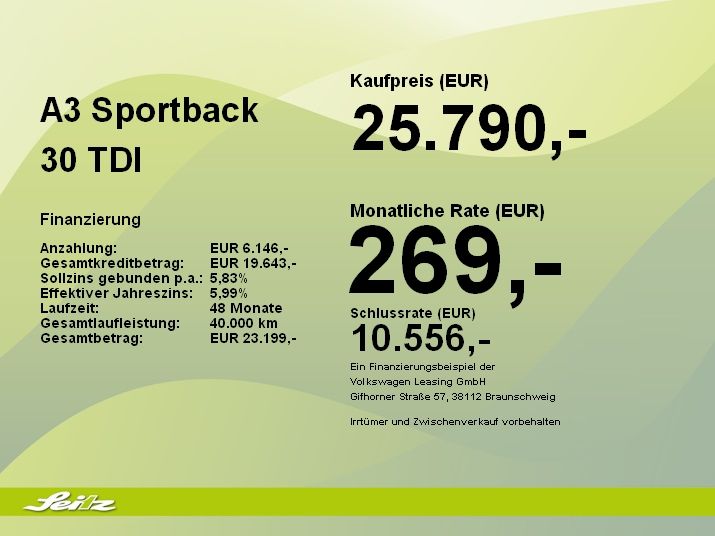 Audi A3 Sportback 30 TDI - Samsaru's Car Outlet