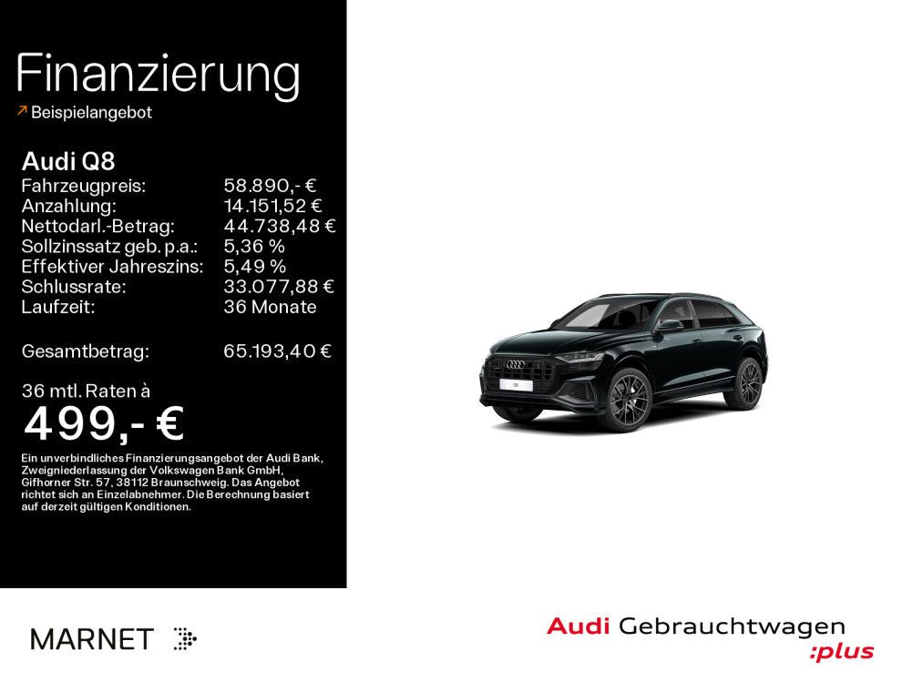 Audi Q8 SUV 55 TFSI qu S line*Navi*Matrix*B&O*AHK*Pan