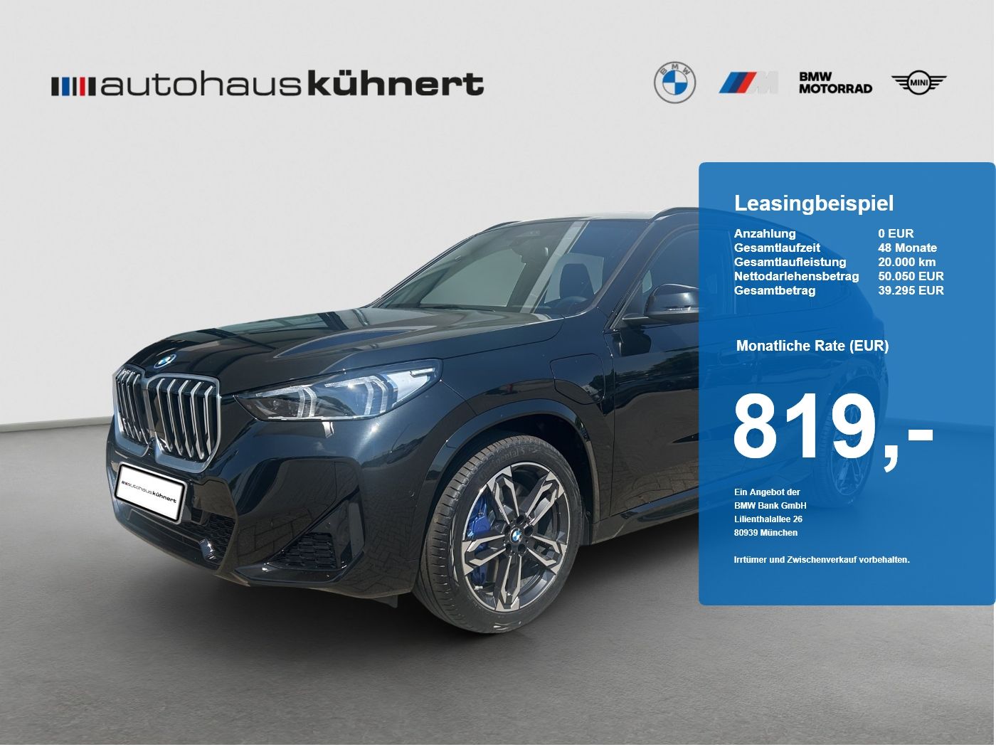 BMW X1 xDrive30e Hybrid M-Sport UPE: 70.070 EUR