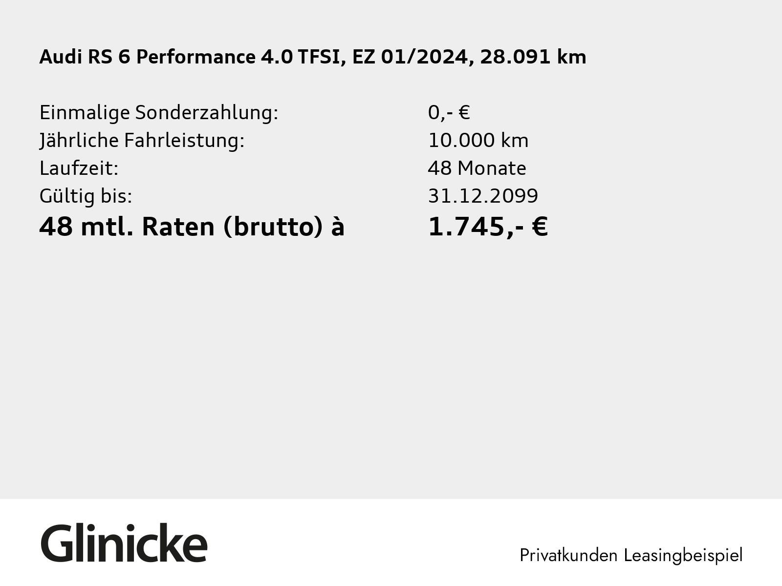 Audi RS 6 Av. 4.0 TFSI qu. perf. Laser B&O Pano HuD