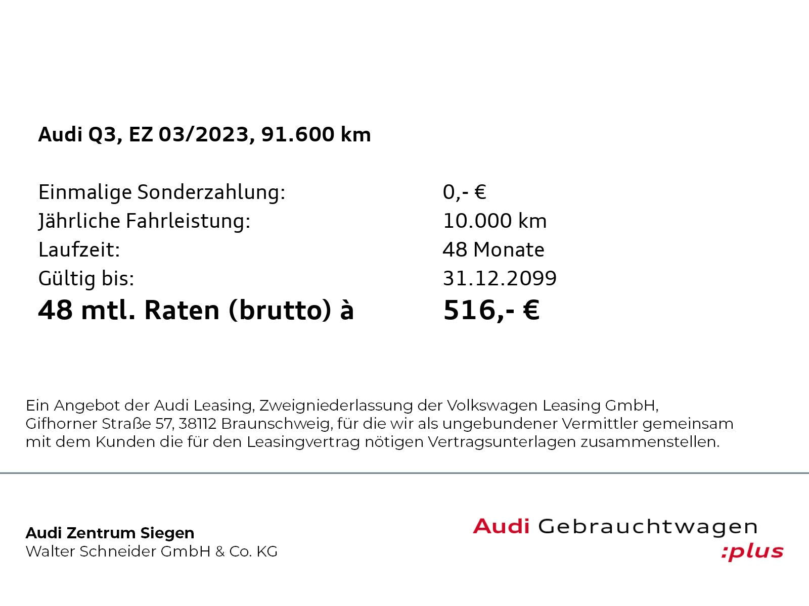 Audi Q3 35 TDI quattro LED Navi VC