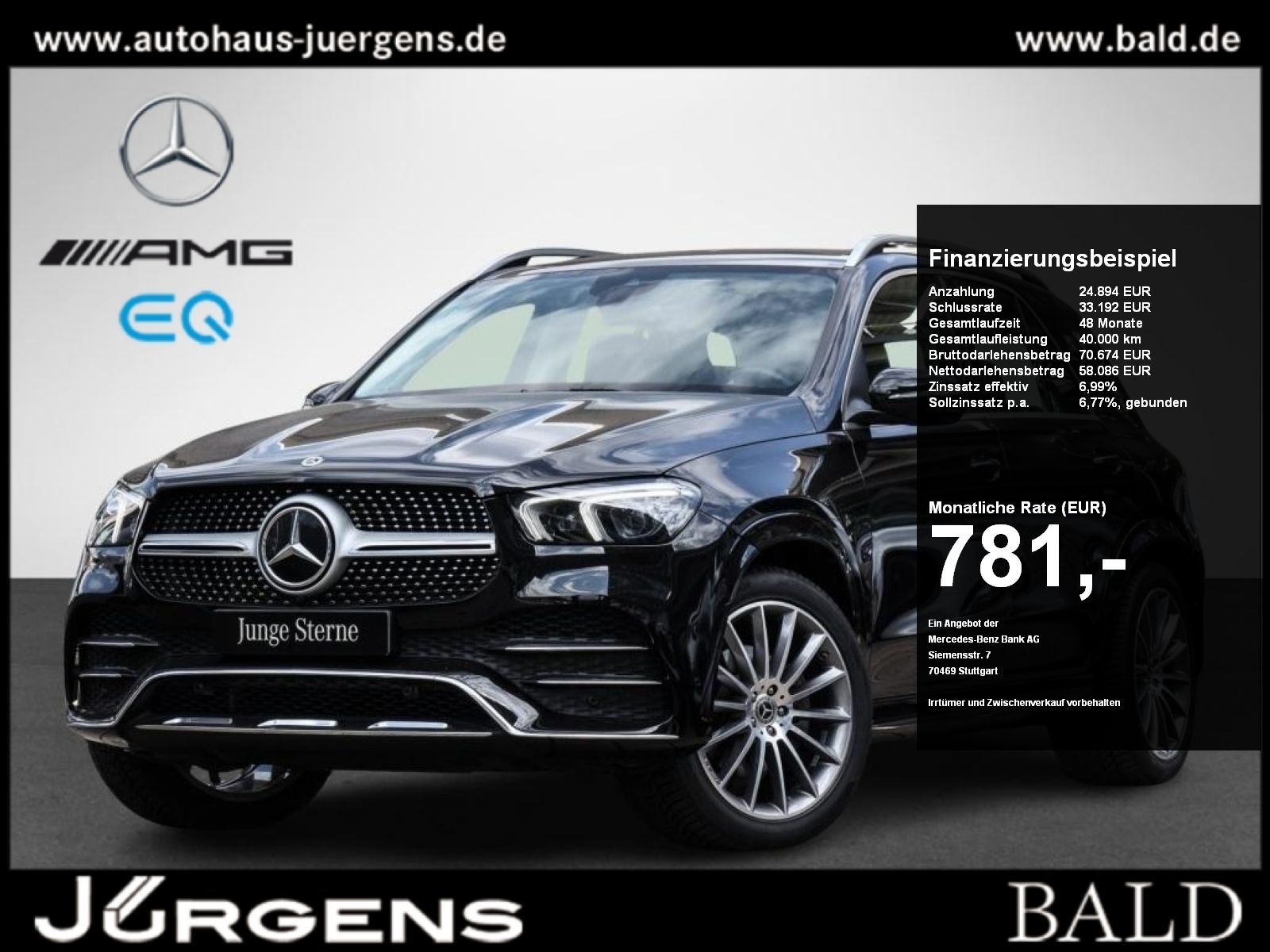Mercedes-Benz GLE 400 d 4M AMG-Sport/Pano/AIRM/Memo/360/MLB/21