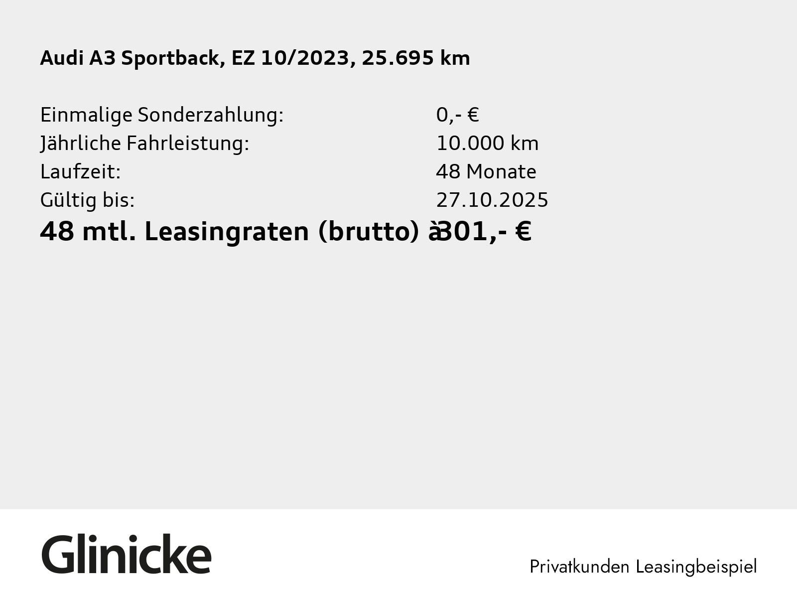 Audi A3 Sportback 30 TDI LED PDC CarPlay