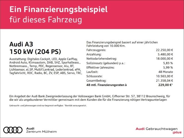 Audi A3 Sportback 40 TFSI e S-tronic - Samsaru's Car Outlet