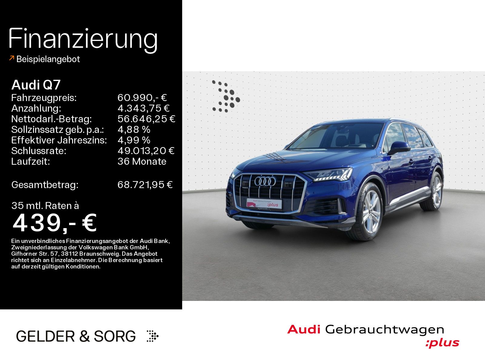 Audi Q7 55 TFSI qu. 7Sitze*AHK*Matrix*AIR*Pano*HuD