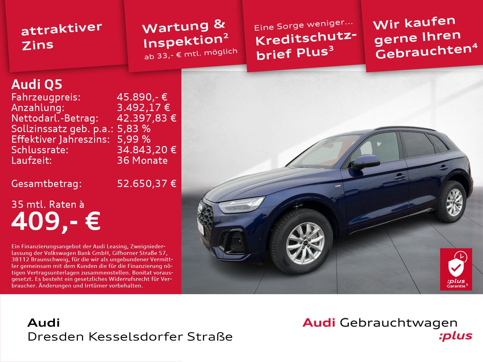 Audi Q5 40 TDI Q. S-Line AHZV Kamera LED Navi