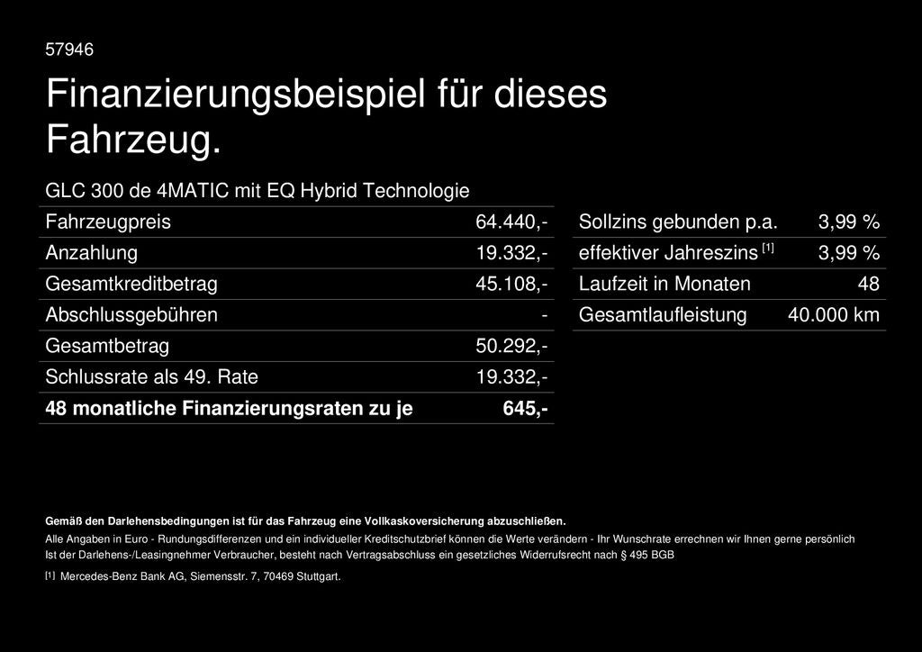 Mercedes-Benz GLC 300 de 4M AMG Digital-Light Pano AHK 360°-K.