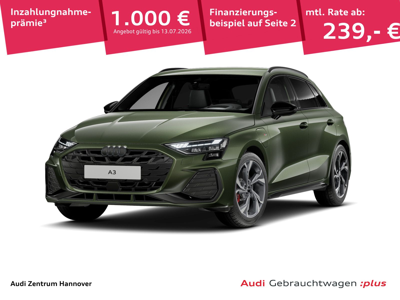 Audi A3 Sportback S line 45 TFSI e Matrix Standklima