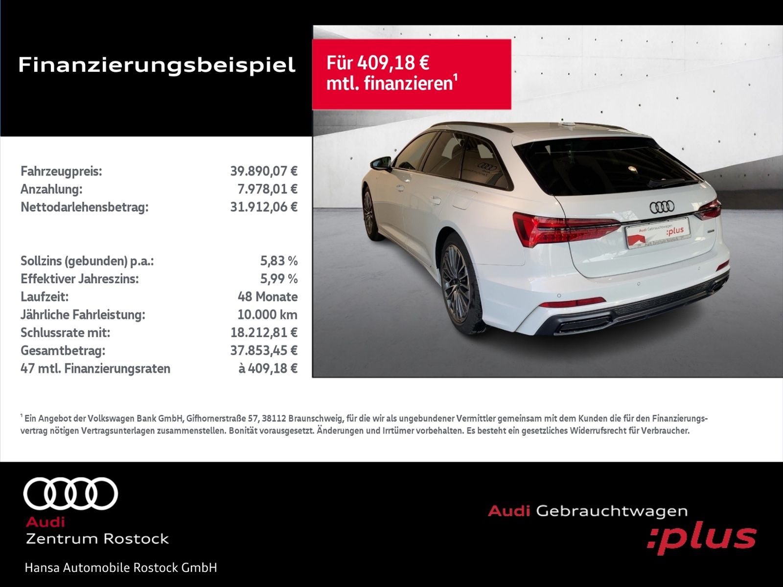 Audi A6 Avant 55 TFSI e Quattro S-Line+Navi+Matrix+Ah