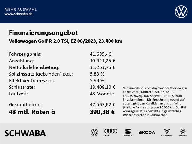 Volkswagen Golf R 2.0 TSI 4motion DSG *R-Perf-Abgas*LEDER*