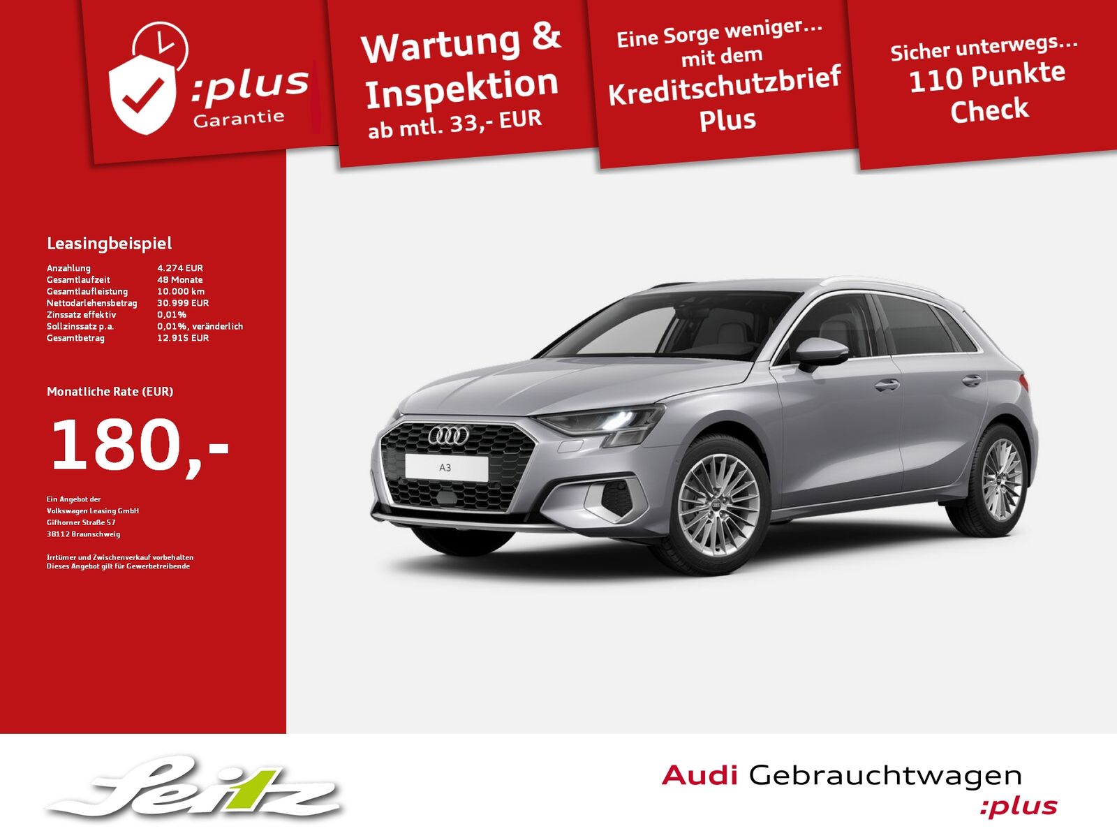 Audi A3 Sportback 35 TFSI advanced - Samsaru's Car Outlet