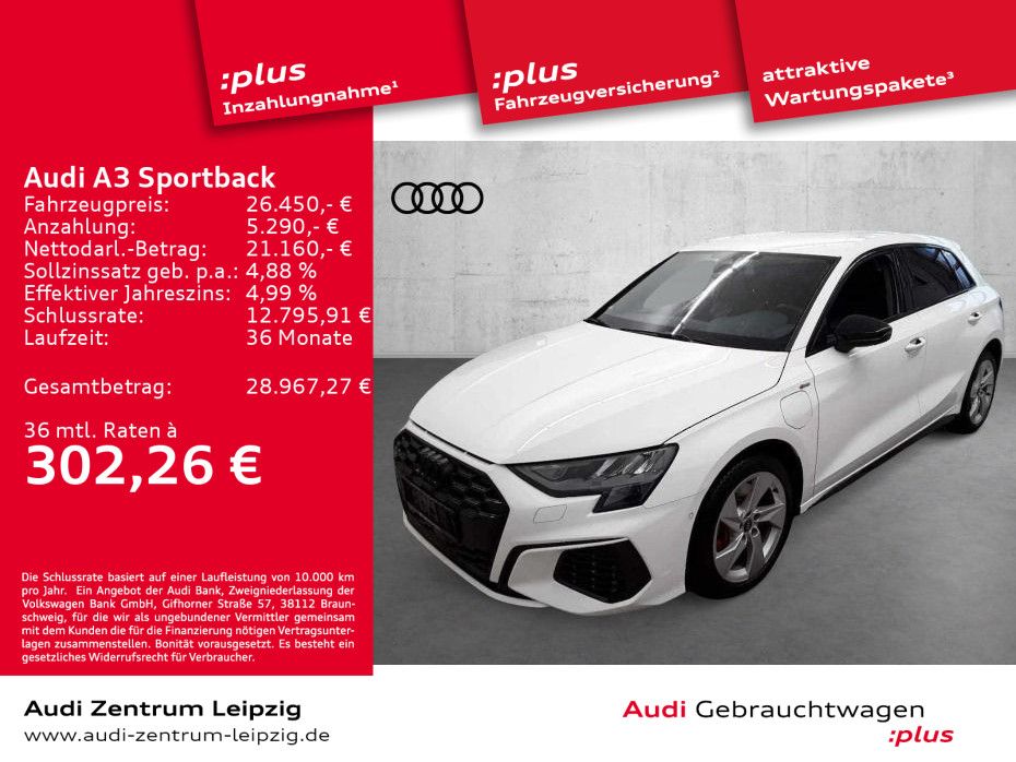 Audi A3 Sportback 45 TFSIe S line *Sitzhzg.*Connect*