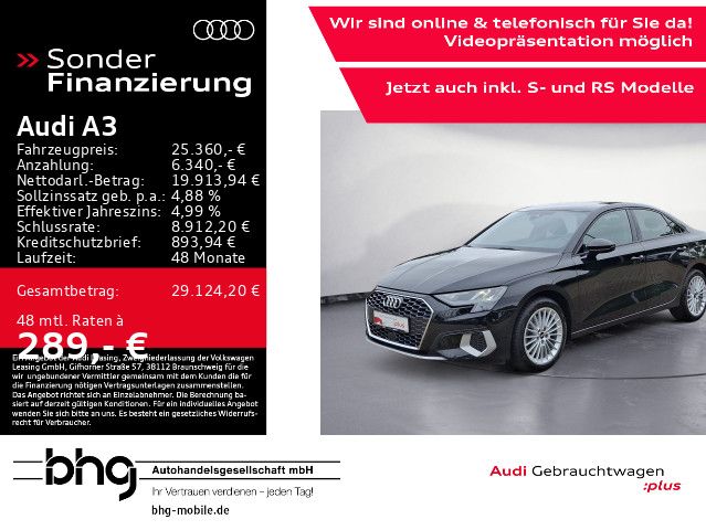 Audi A3 30 TFSI Limousine S tronic advanced