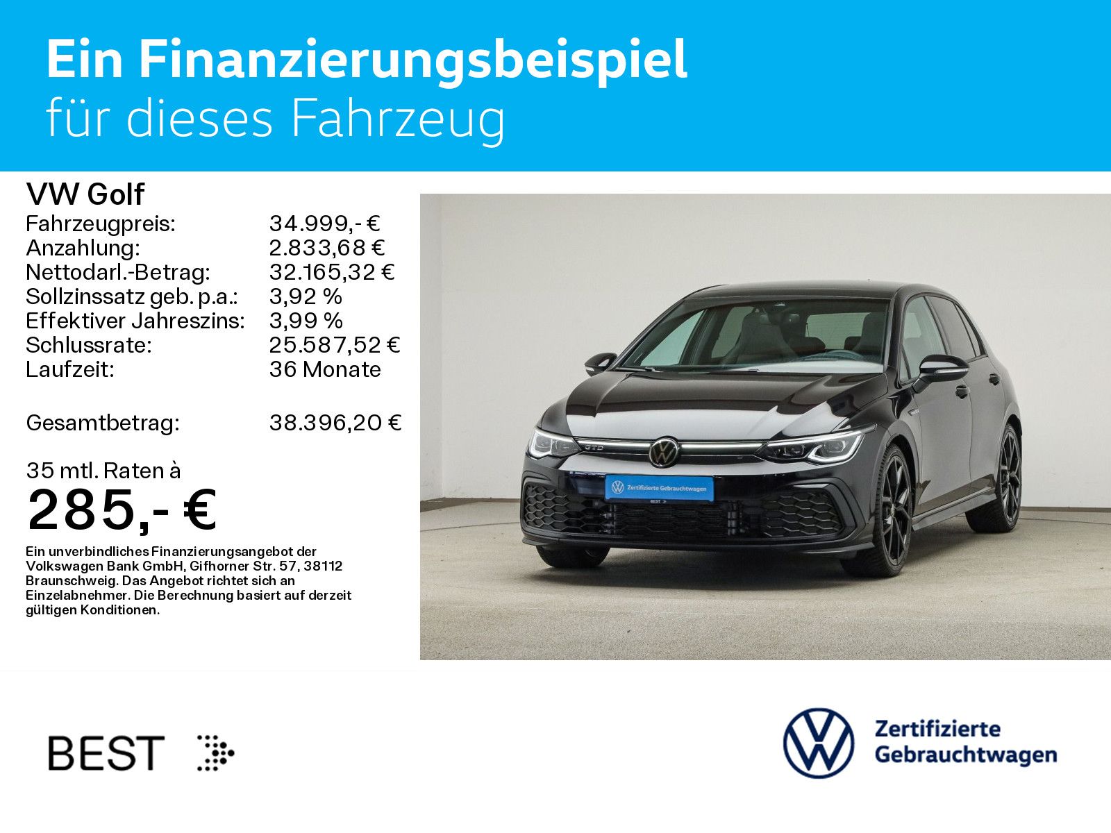 Volkswagen Golf VIII 2.0 TDI DSG GTD*BLACK-STYLE*IQ.LIGHT*A