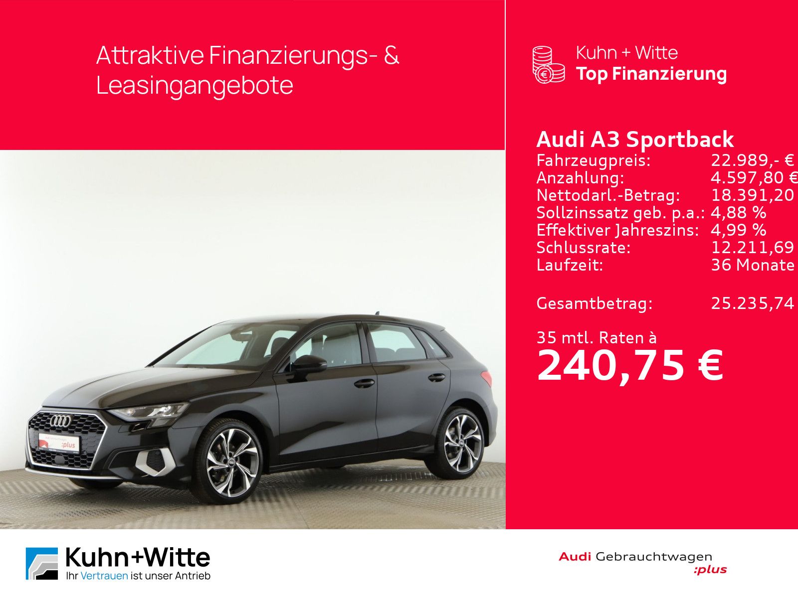 Audi A3 Sportback 35 TDI advanced *LED*MMI-Plus*