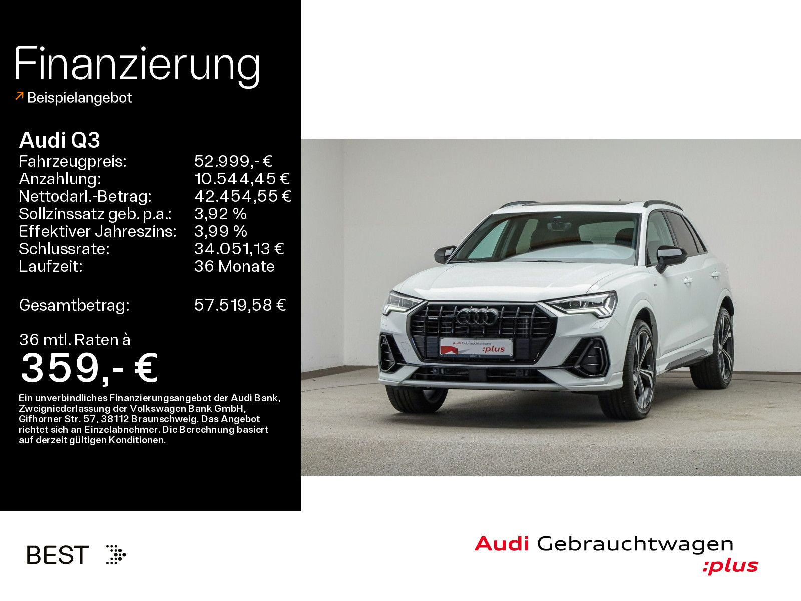 Audi Q3 40 TDI quattro S-LINE*NAVI-PLUS*MATRIX*AHK*PA