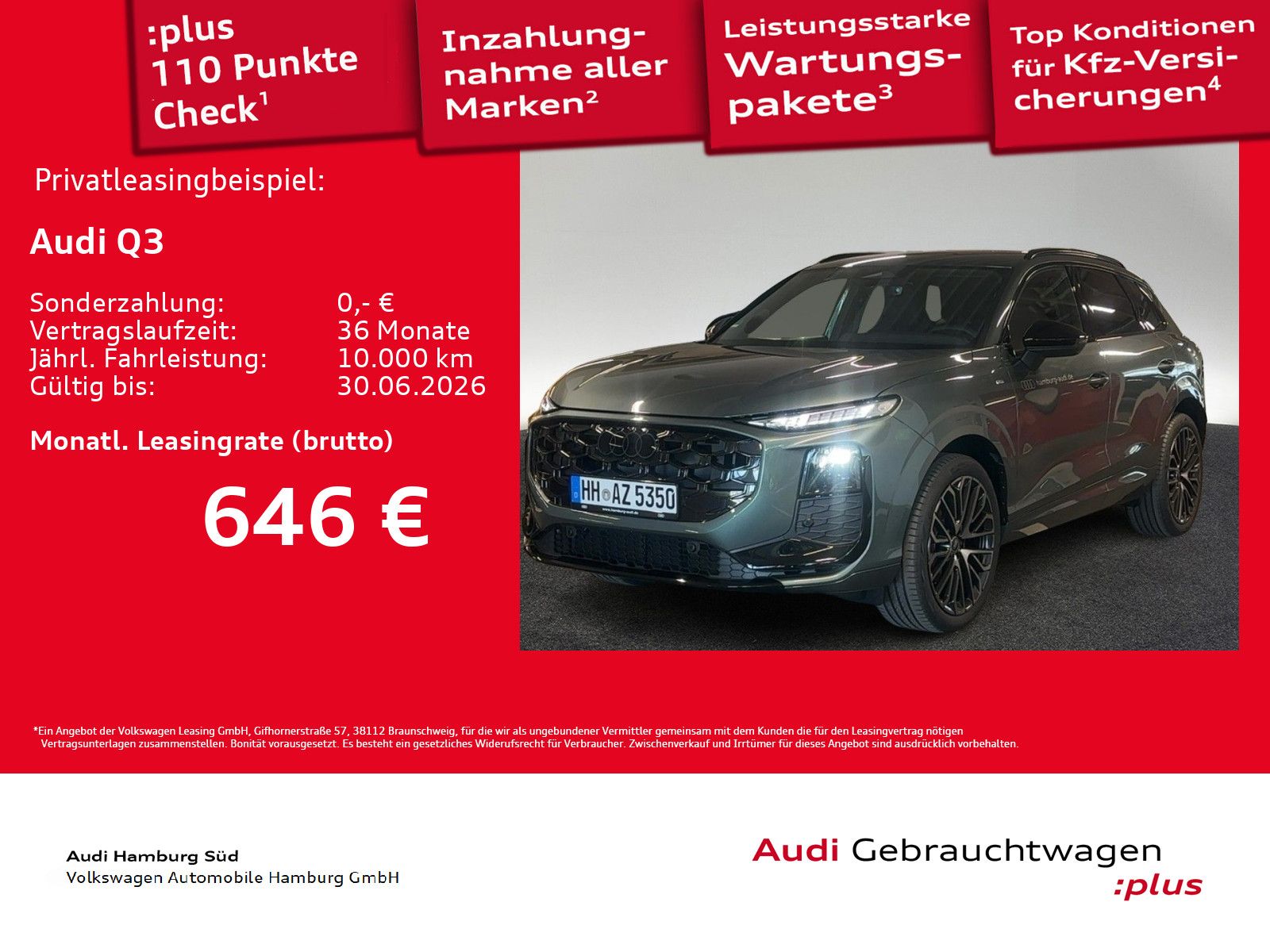 Audi Q3 TFSI S tronic 2xS LINE/TECH-PRO/LM20/AHK