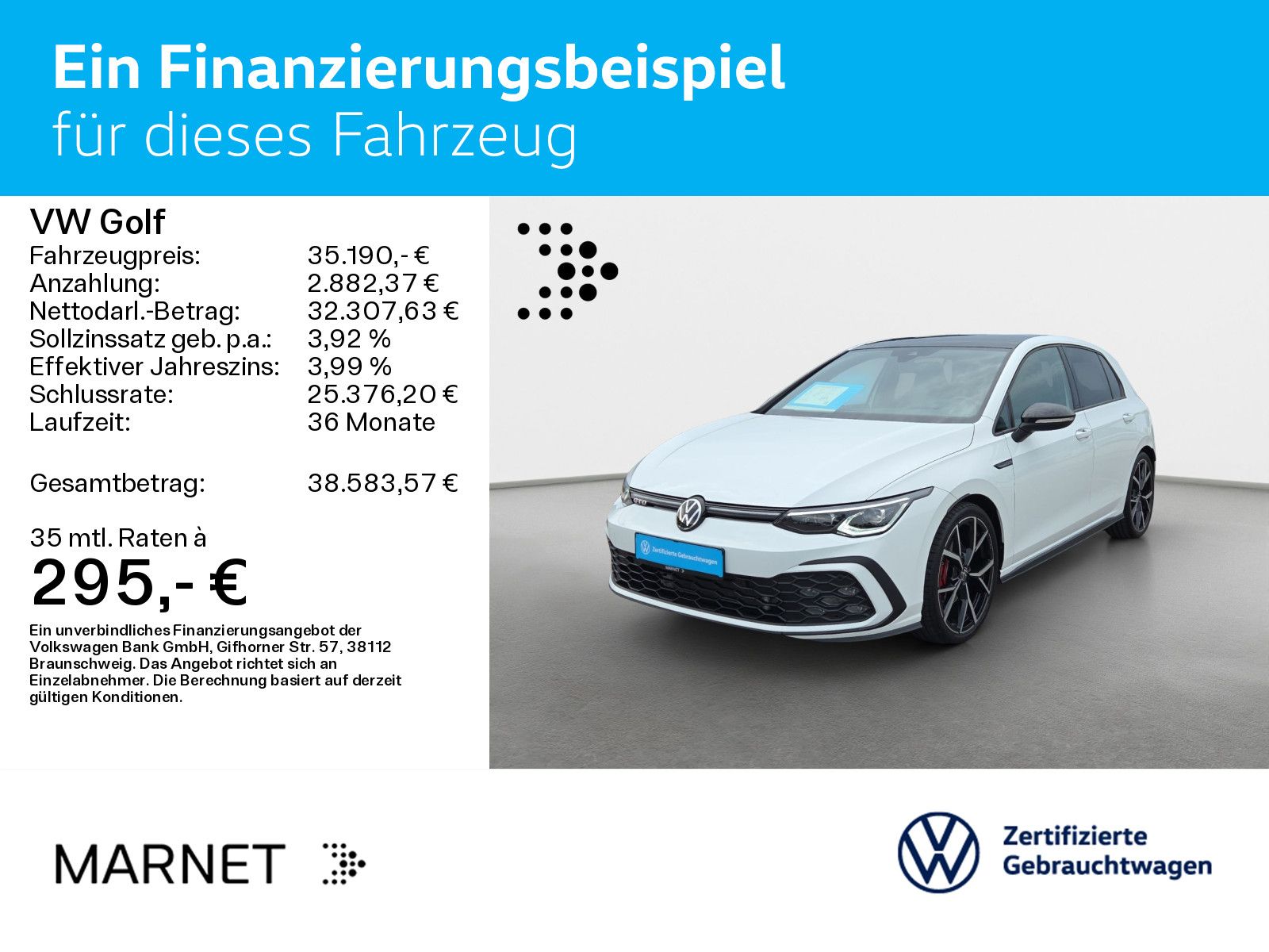 Volkswagen Golf VIII 2.0 TDI GTD Black Style* Navi*AHK*IQ-L