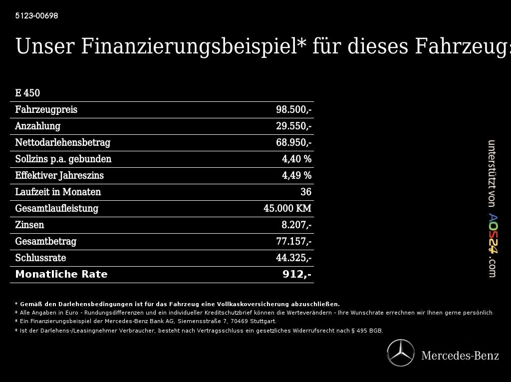 Mercedes-Benz E 450 d 4M T AMG MBUX+DIG-LED+360°+Pano+AHK+SHZ