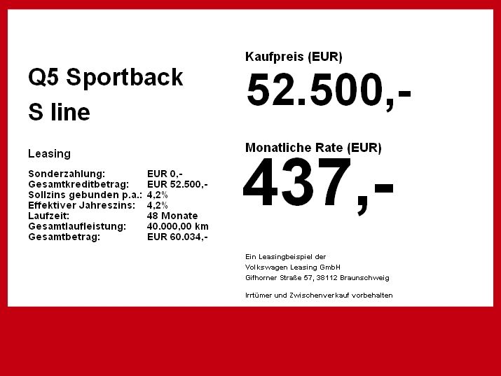 Audi Q5 Sportback S line 2.0 TFSI - Samsaru's Car Outlet