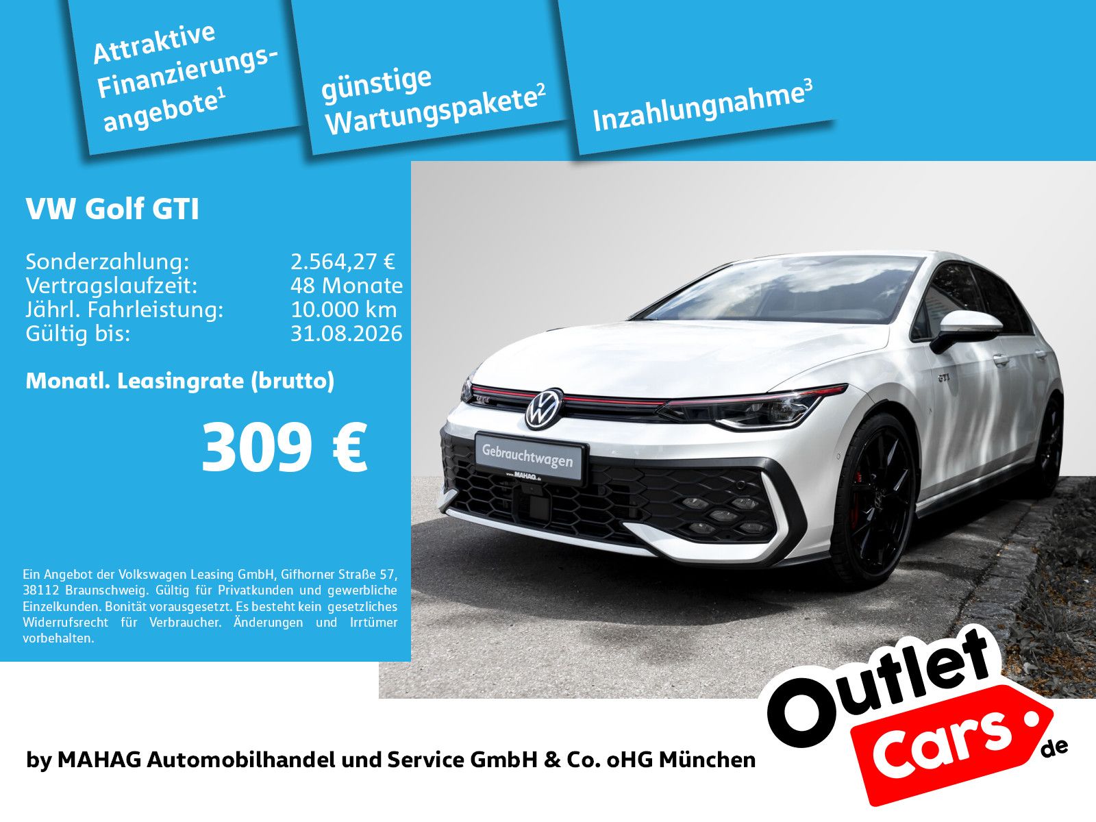 Volkswagen Golf VIII GTI 2.0 TSI Leder AHK IQ.Light Navi Pa