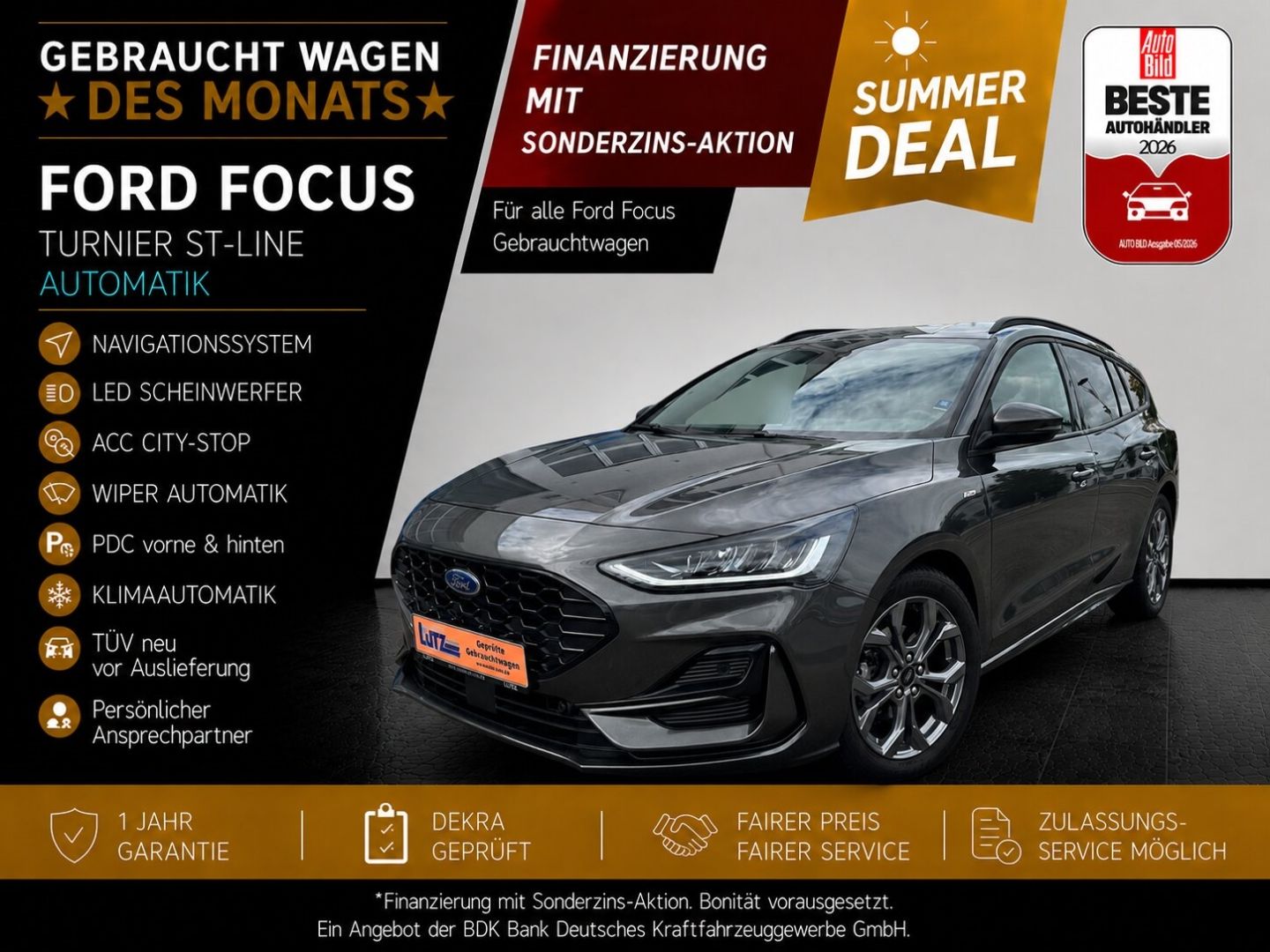 Ford Focus Turnier ST-Line Automatik Navi LED ACC Cit