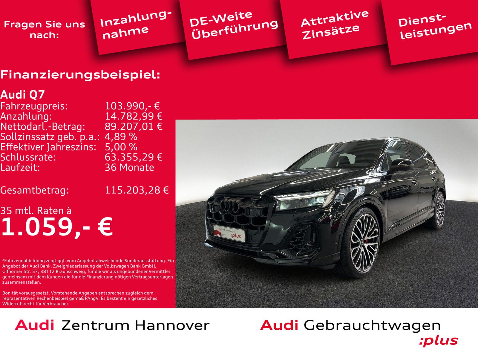 Audi Q7 SUV 60 TFSI e S line quattro