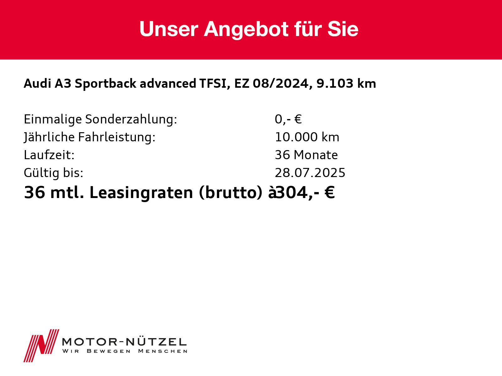 Audi A3 Sportback 35 TFSI S-TR ADVANCED - Samsaru's Car Outlet