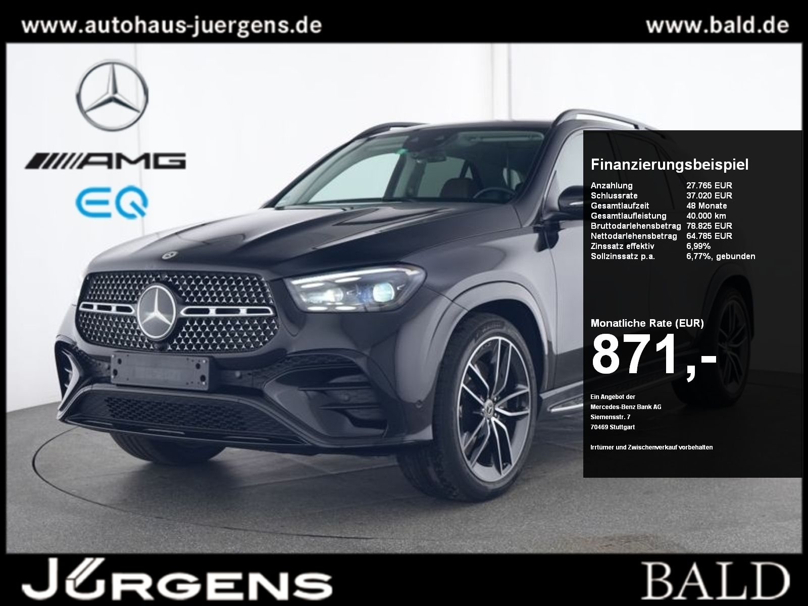 Mercedes-Benz GLE 450 d 4M AMG-Sport/Pano/Burm/Sitzklima/Airm