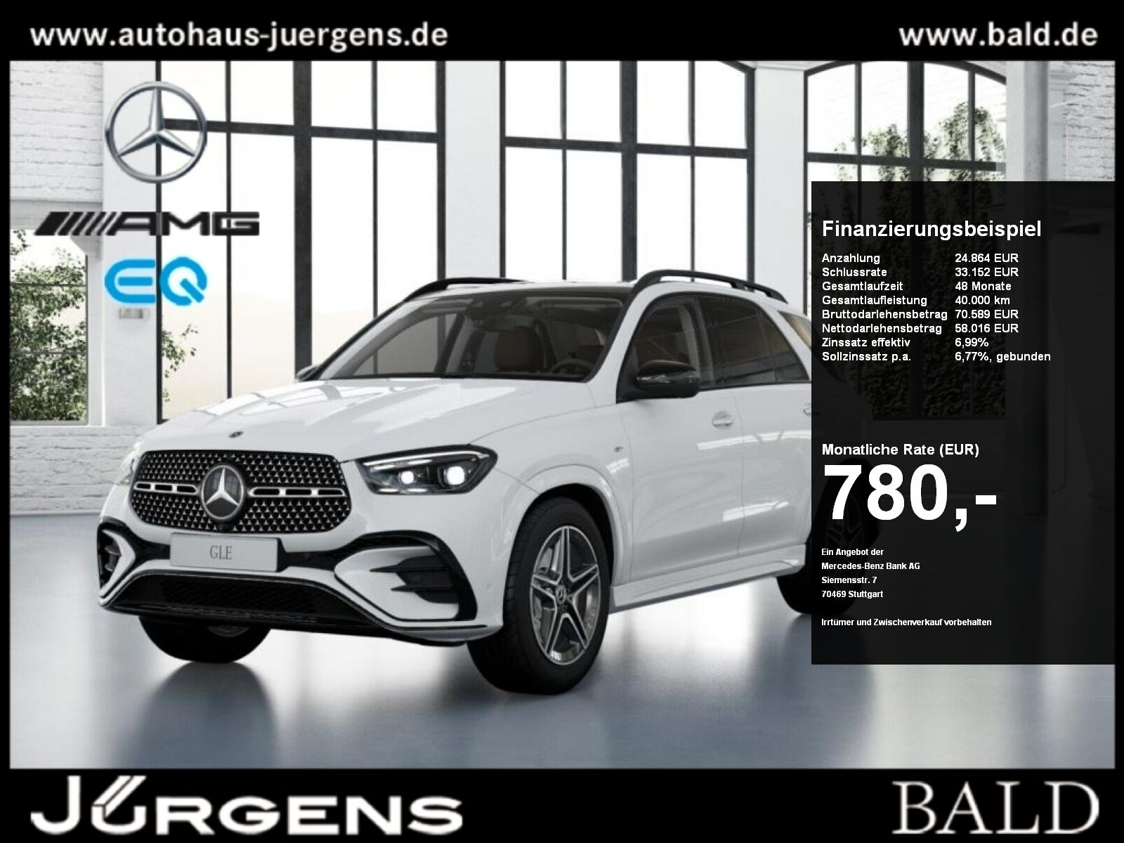 Mercedes-Benz GLE 350 de 4M AMG-Sport/Pano/AHK/Night/Distr/20'