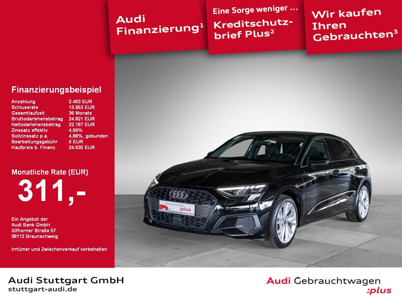 Audi A3 Sportback 40 TFSI e - Samsaru's Car Outlet