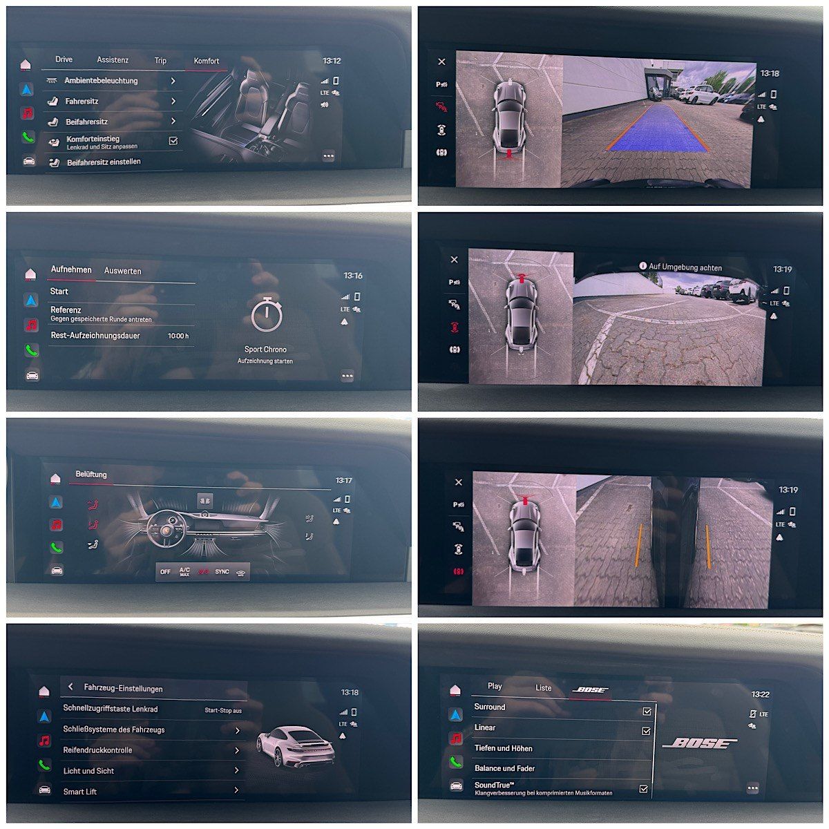 Porsche 911 Turbo S Glasdach Matrix LED Bose 360° Kamera