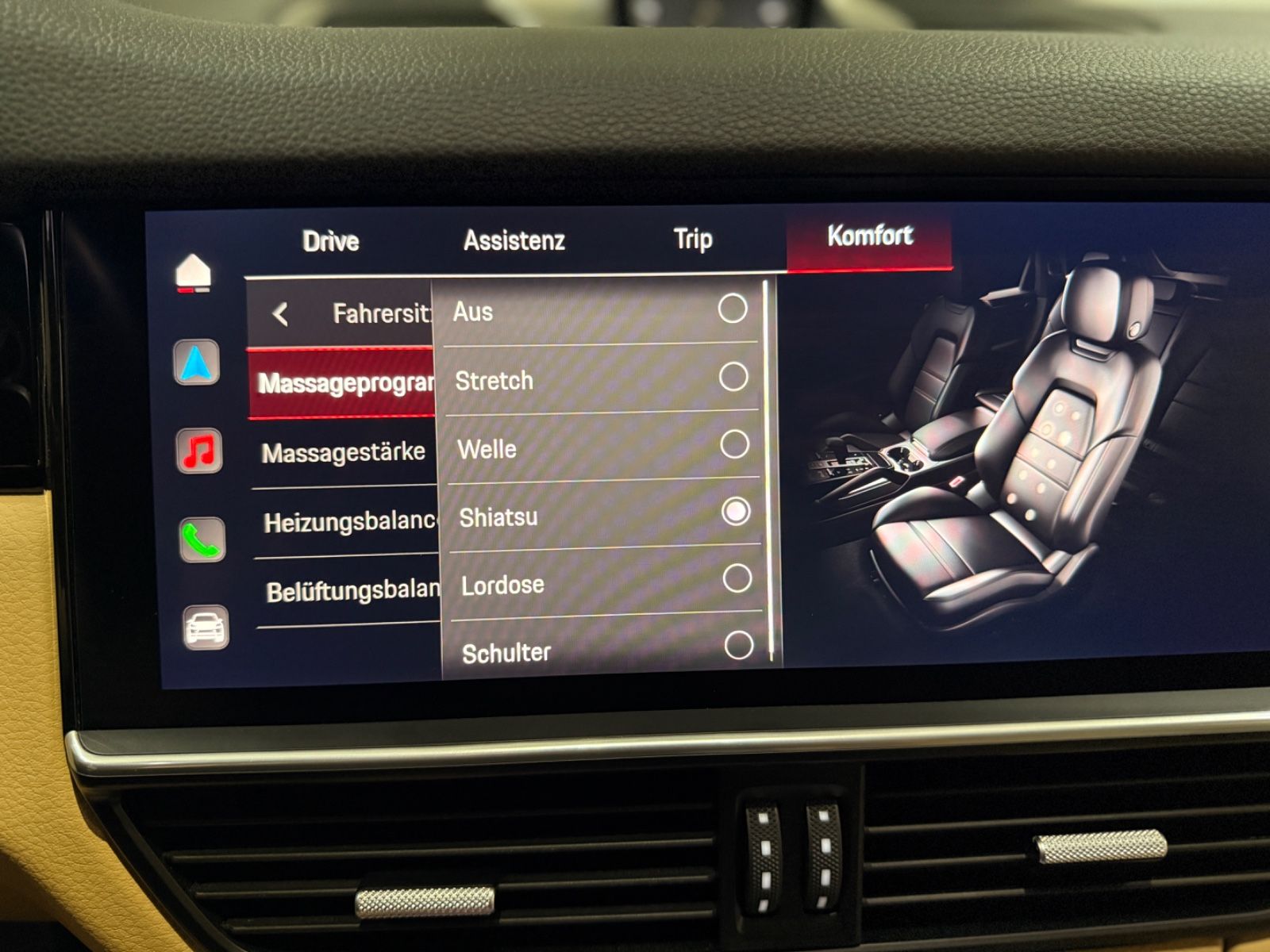 Porsche Cayenne E-Hybrid Platinum Burmester 360° Massage