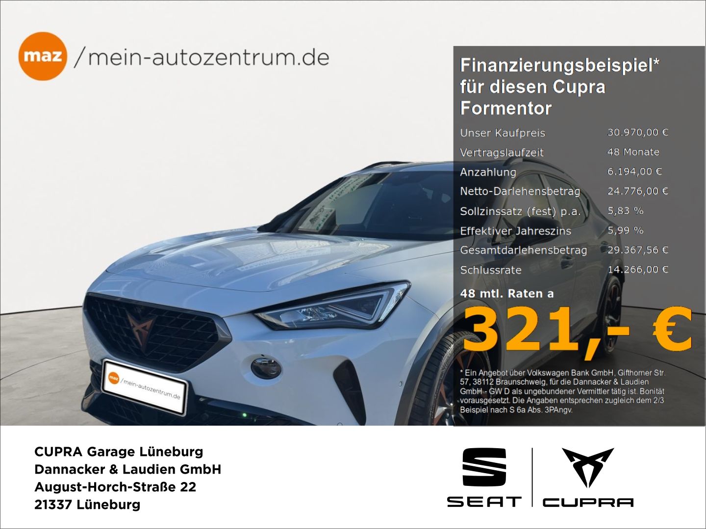 Cupra Formentor VZ 1.4 e-HYBRID Alu LED AHK Pano Top V
