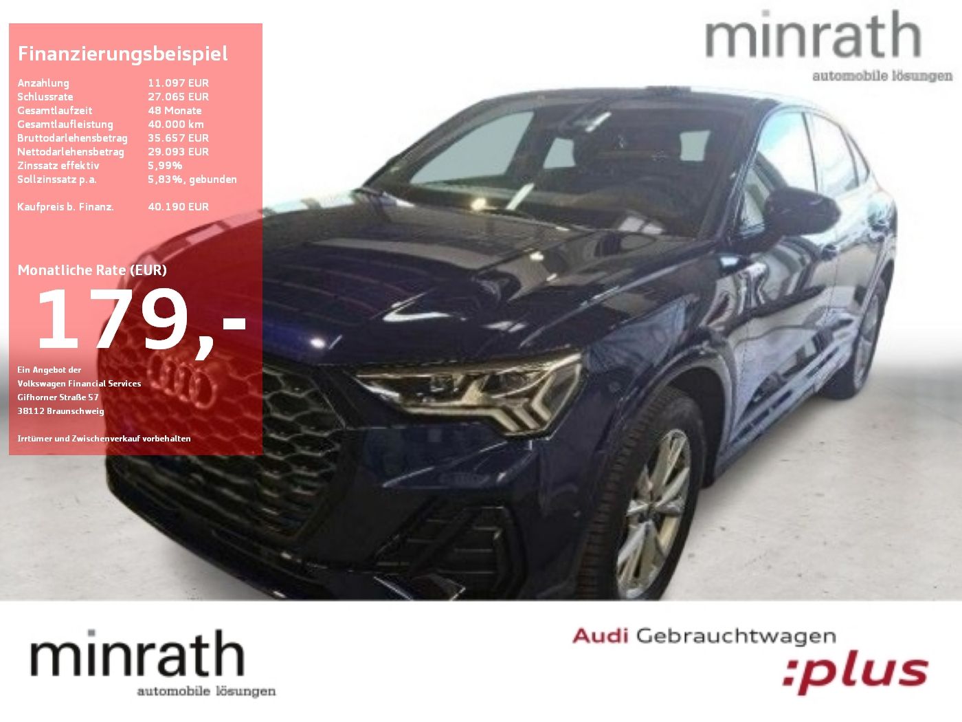 Audi Q3 Sportback 45 TFSI Q S-Line - Samsaru's Car Outlet
