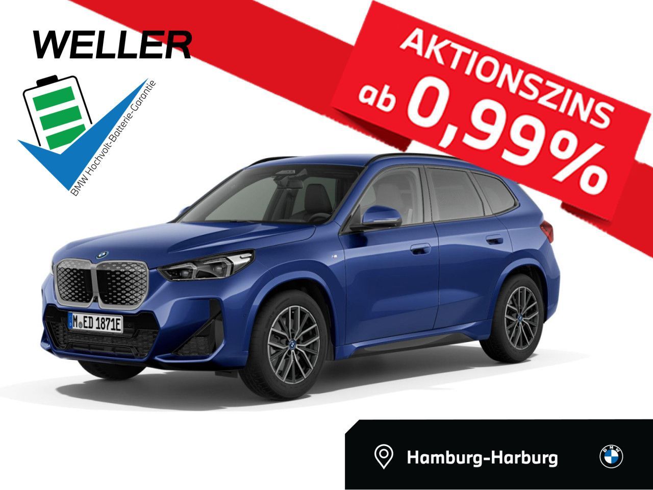 BMW iX1 xDr 30 M SPORT AHK,360°,HUD,Lea.o.Anz.468,-
