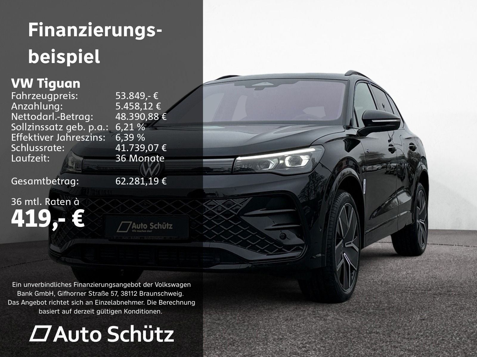 Volkswagen Tiguan*2.0 TDI*R-Line*4Motion*Black-Style*Standh
