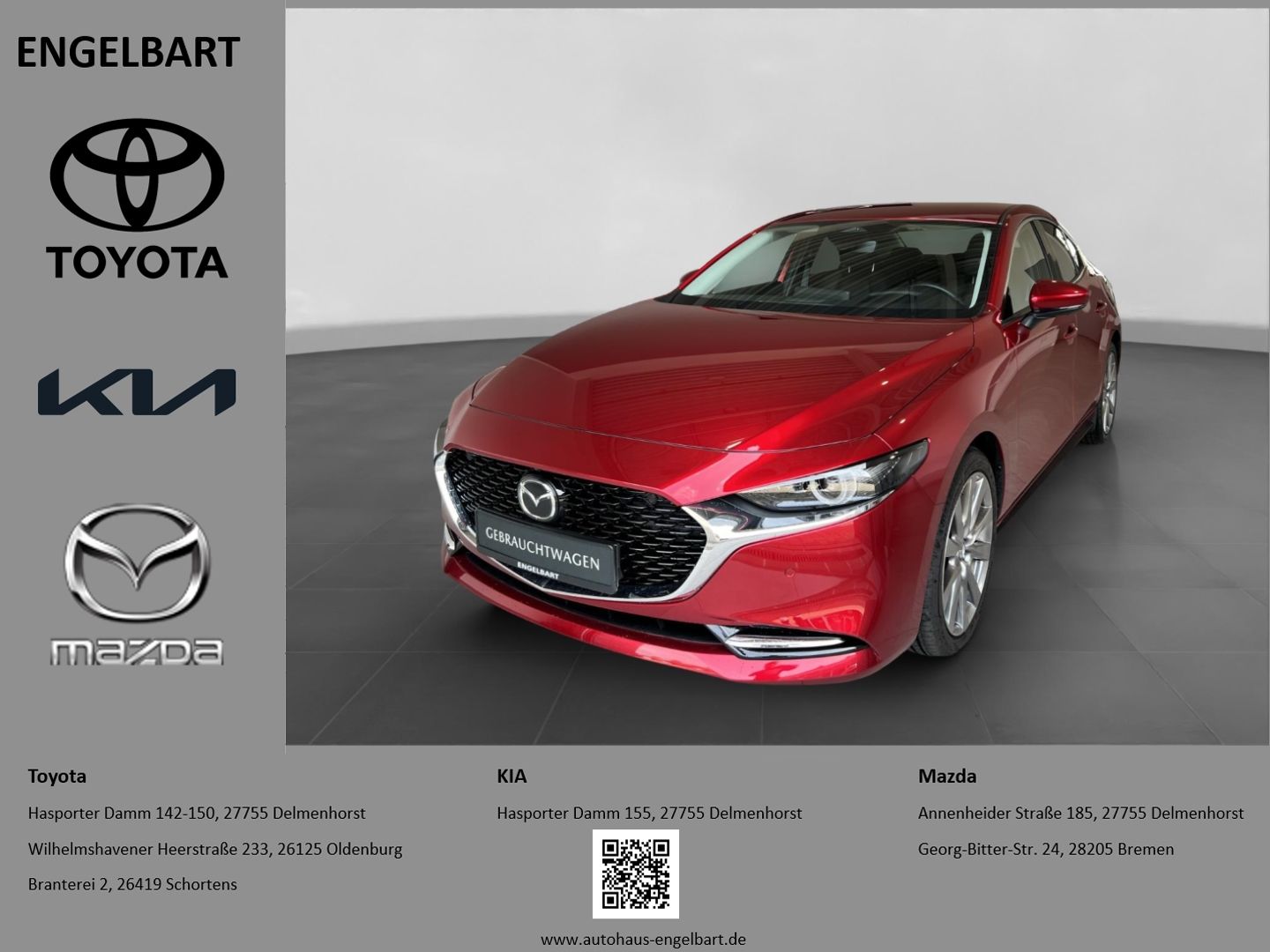 Mazda 3 2.0 Exclusive-Line HUD Navi Leder Memory Sitze
