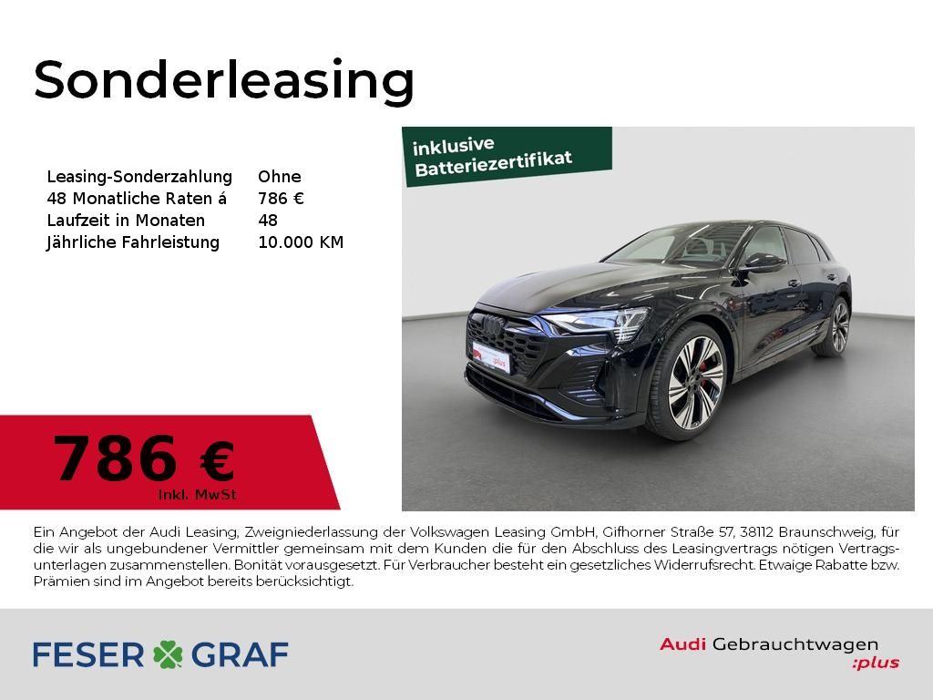 Audi Q8 e-tron S line 50 AHK Matrix Keyless 360° ACC