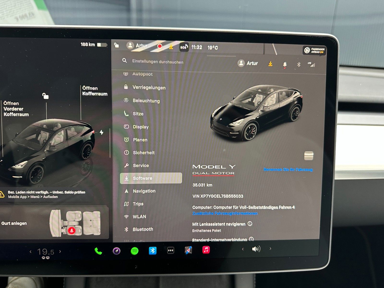 Tesla Model Y Performance Dual AWD*LEDER/Weiss*21Zoll*