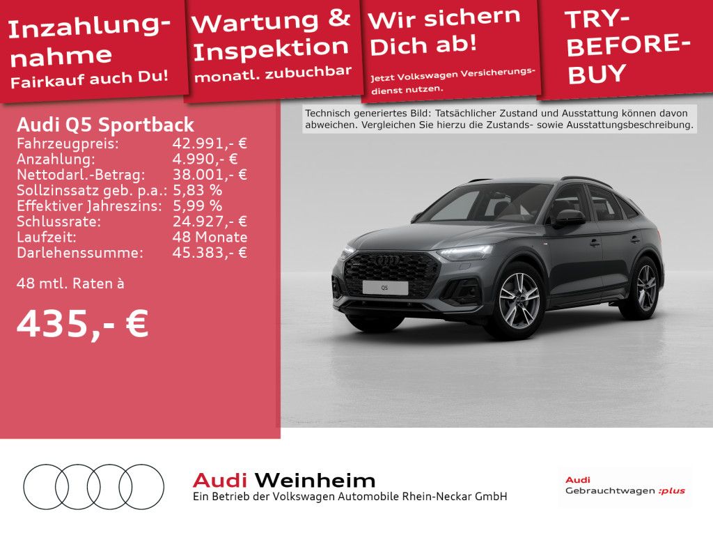 Audi Q5 Sportback 45 TFSI S-Line - Samsaru's Car Outlet