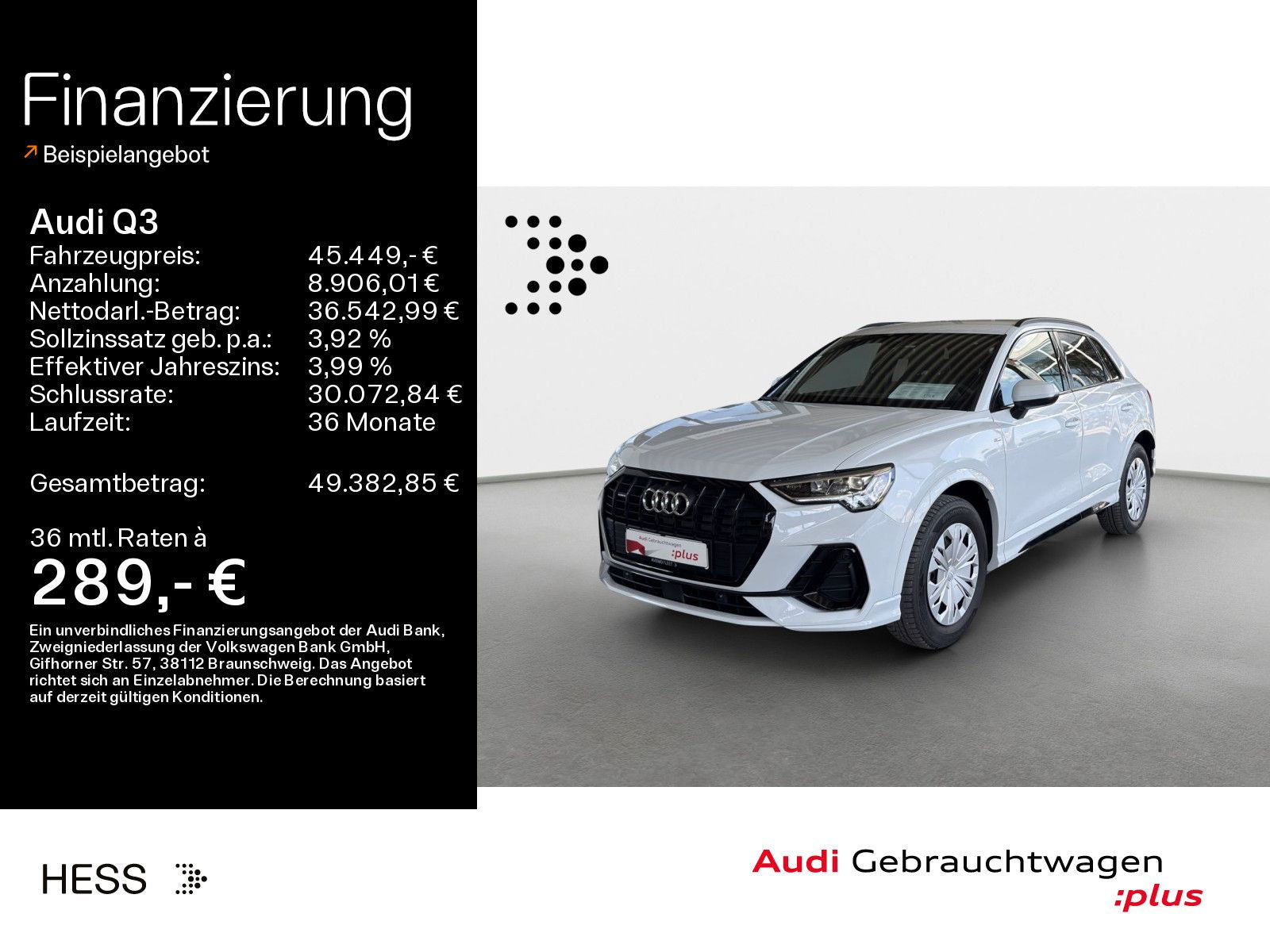 Audi Q3 40 TFSI quattro S-LINE*NAVI-PLUS*AHK*OPTIK-PA