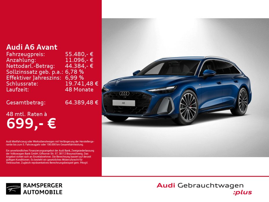 Audi A6 Avant TDI 150 kW S line Matrix AHK Tech Pro