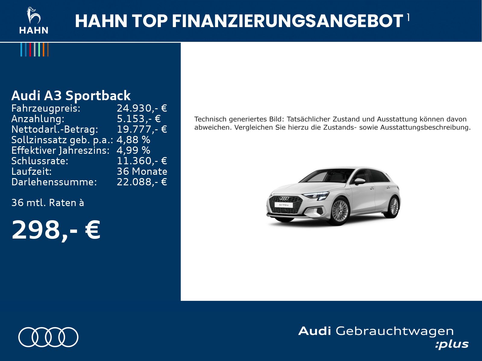 Audi A3 Sportback 40 TFSIe advanced - Samsaru's Car Outlet
