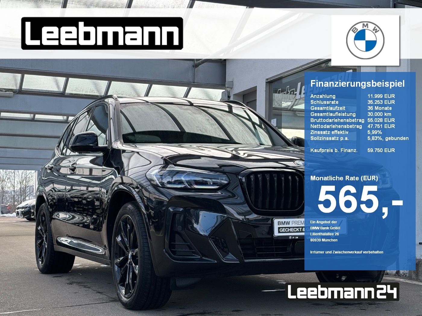 BMW X3 xDrive30i M-Sport StandHz/AHK GARANTIE-11/29