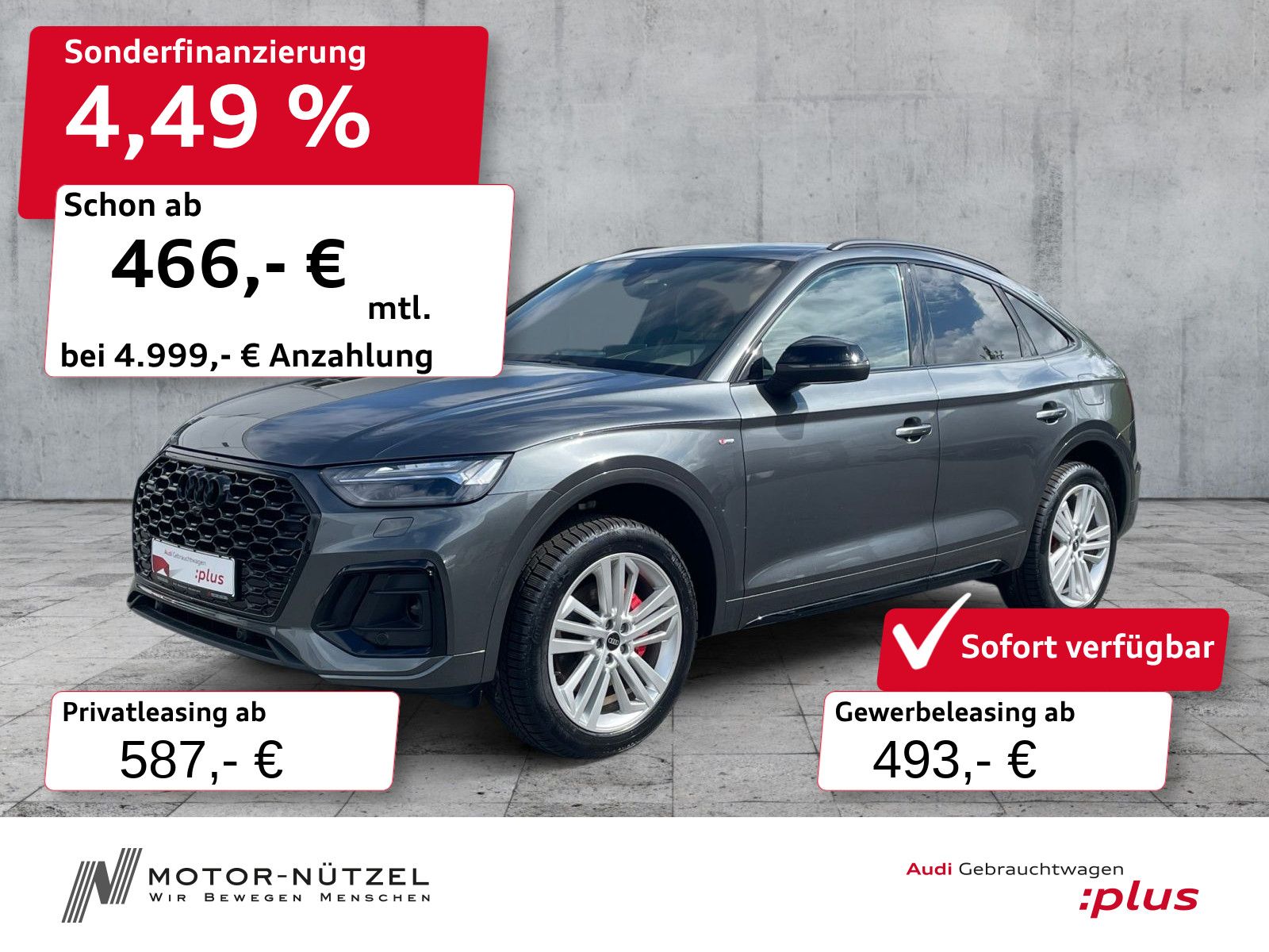 Audi Q5 Sportback 55 TFSI e QU S-LINE MATRIX+HuD+AHK