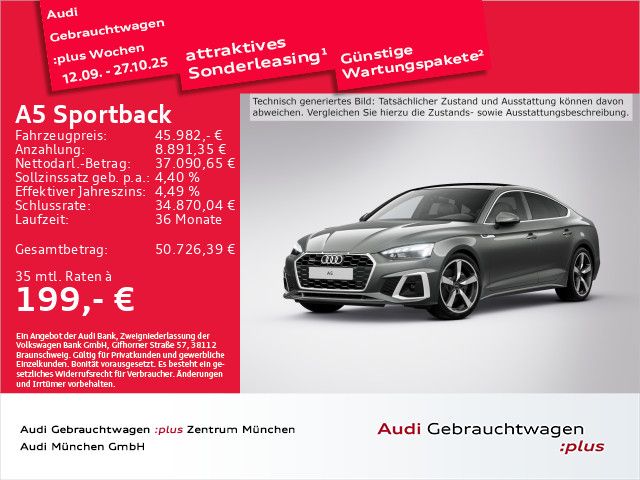 Audi A5 Sportback 40 TFSI qu. S tronic S line Pano/AH