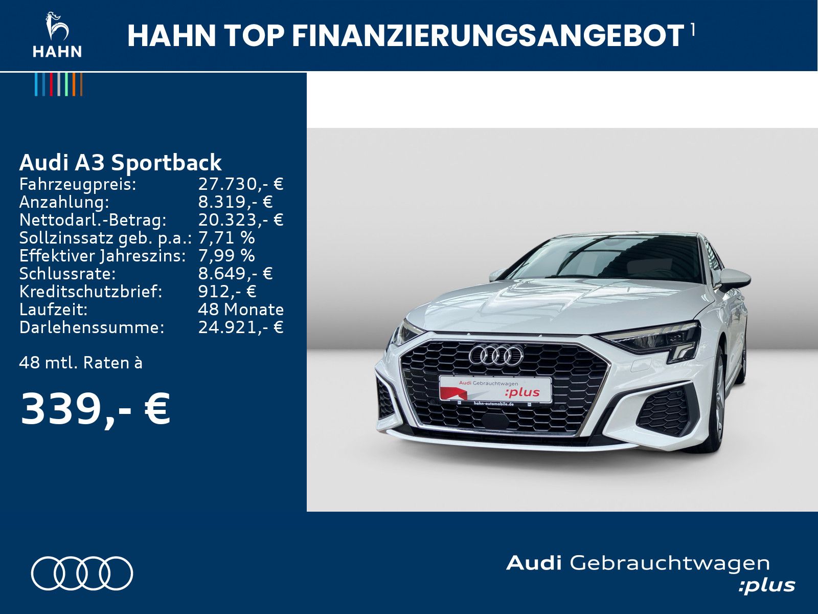 Audi A3 Sportback 40TFSIe S tronic S line - Samsaru's Car Outlet