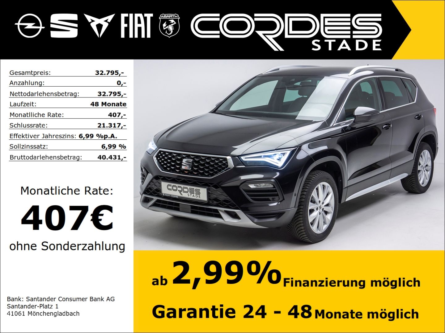 Seat Ateca Xperience Automatik Allwetter AHK Kamera (